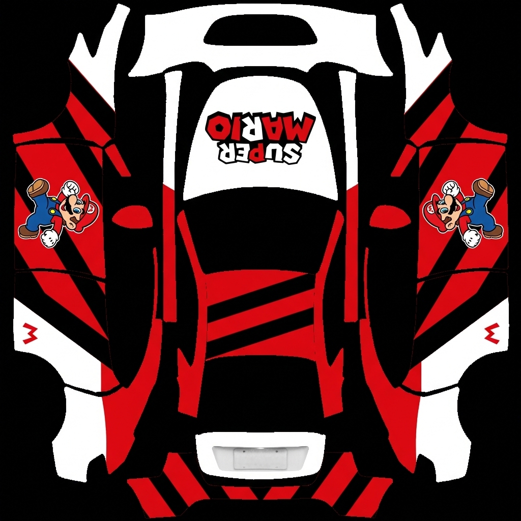 照图还原 Tesla Model Y wrap texture - 照图还原