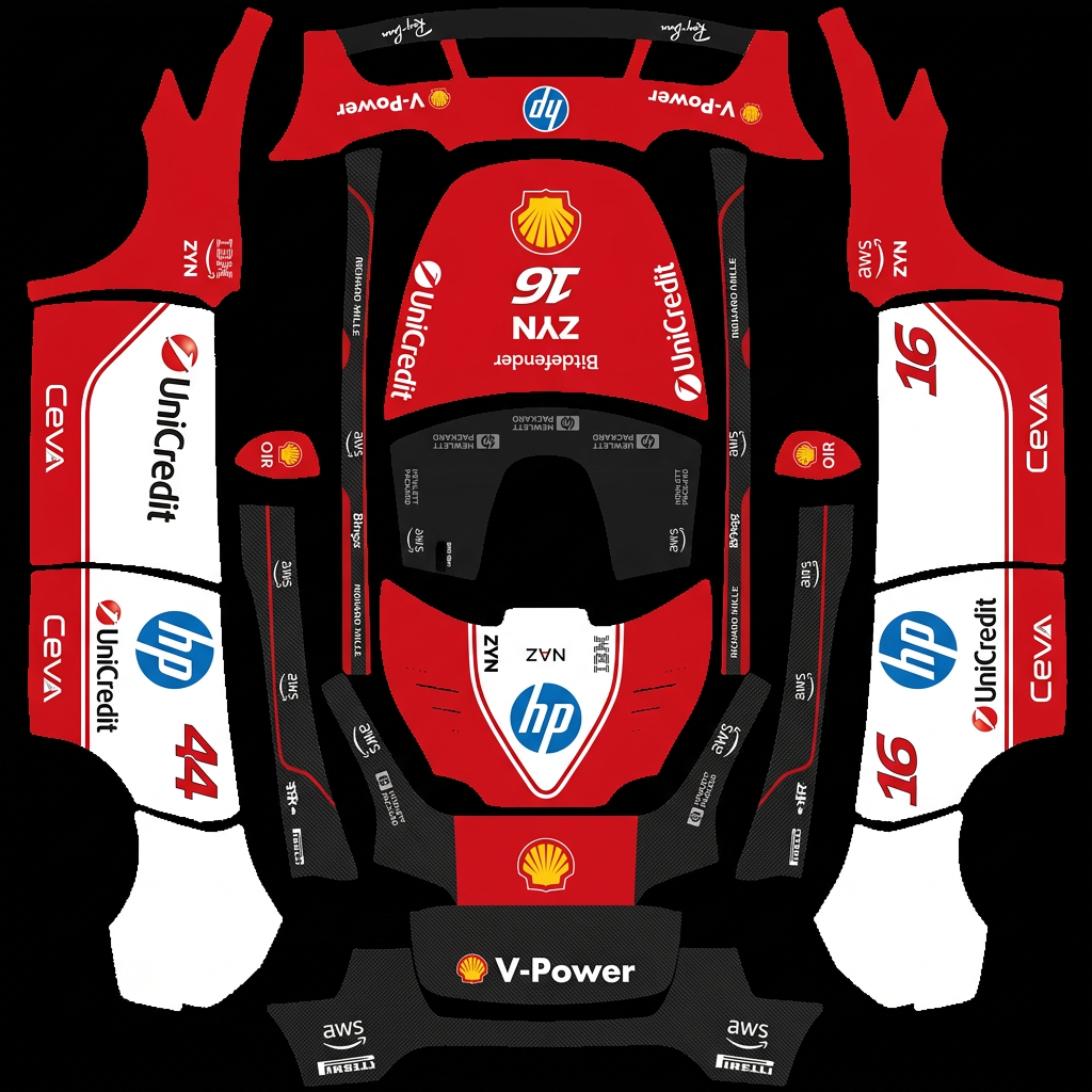 Y型完美复刻 Tesla Model Y wrap texture - 跟参考图一样的涂装