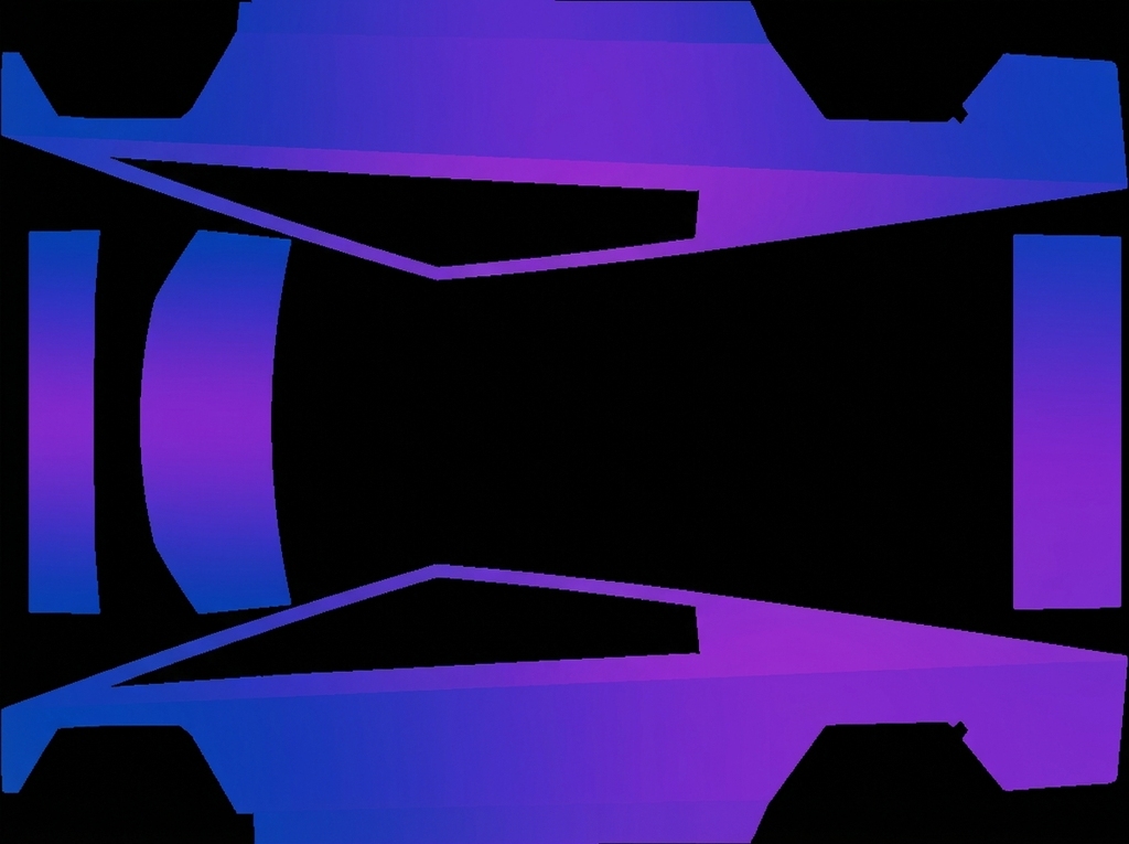 蓝紫渐变 Tesla Cybertruck wrap texture - 蓝紫渐变