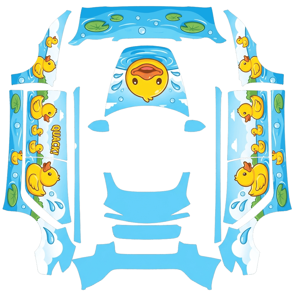 小黄鸭主题 Tesla Model 3 焕新版 wrap texture - 小黄鸭主题