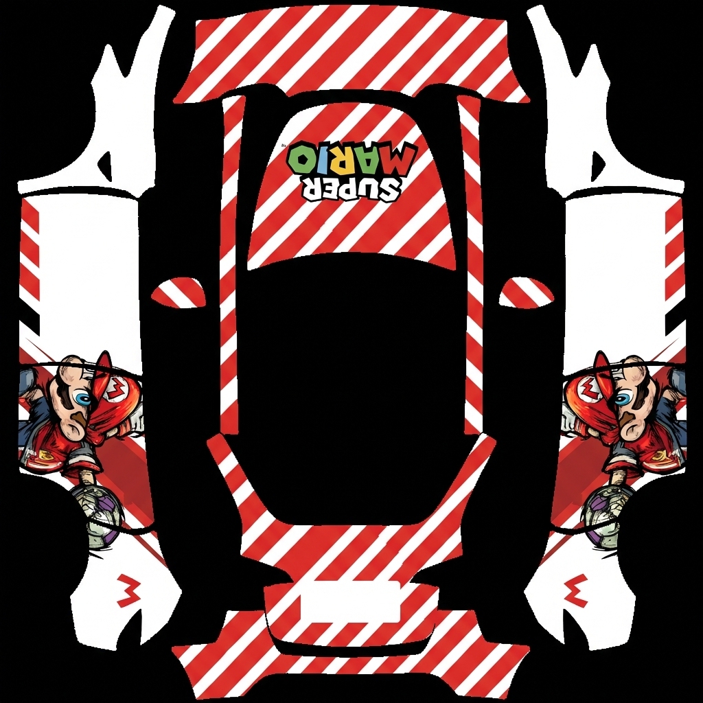 照图还原 Tesla Model Y wrap texture - 照图还原