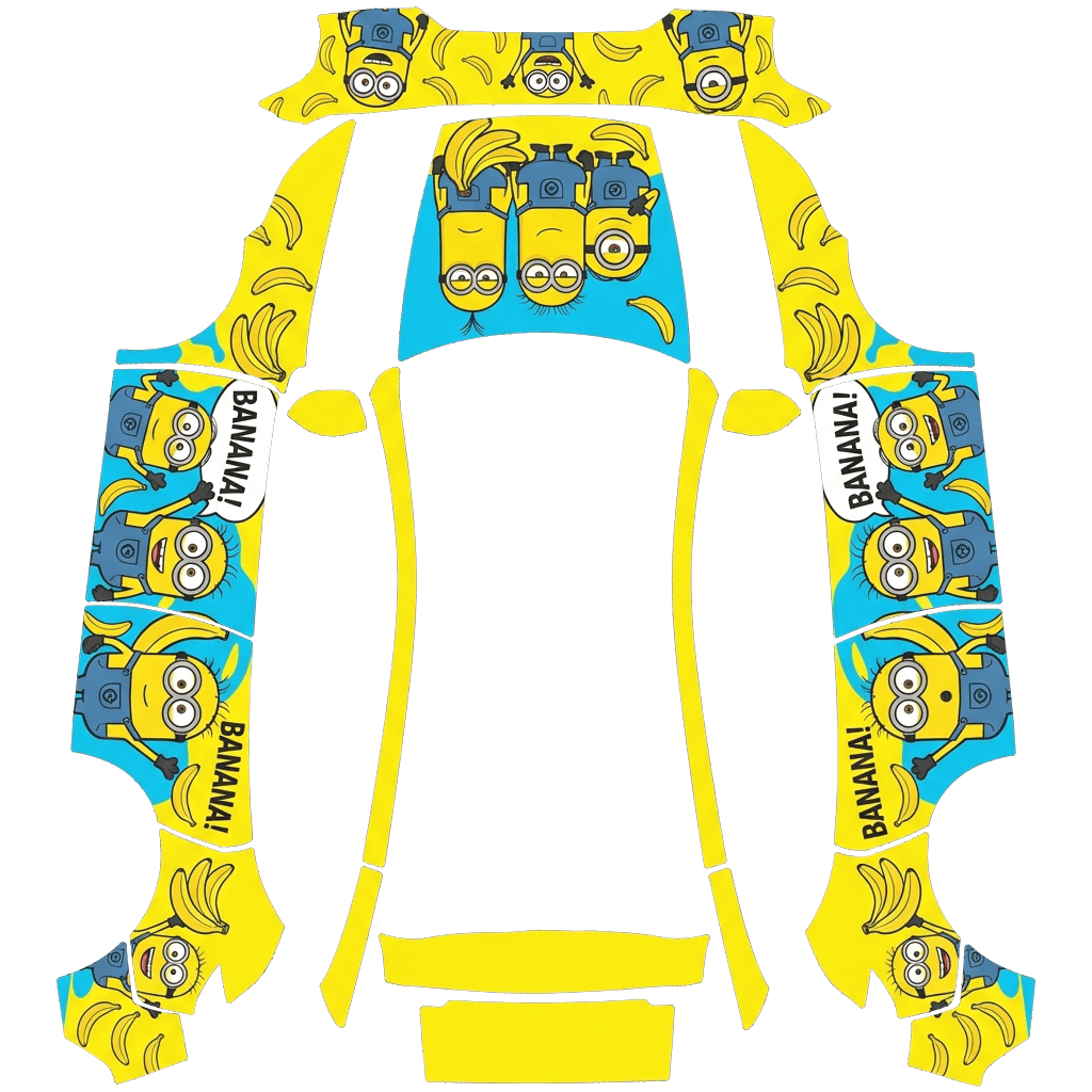 小黄人主题 Tesla Model Y 焕新版 wrap texture - 小黄人主题