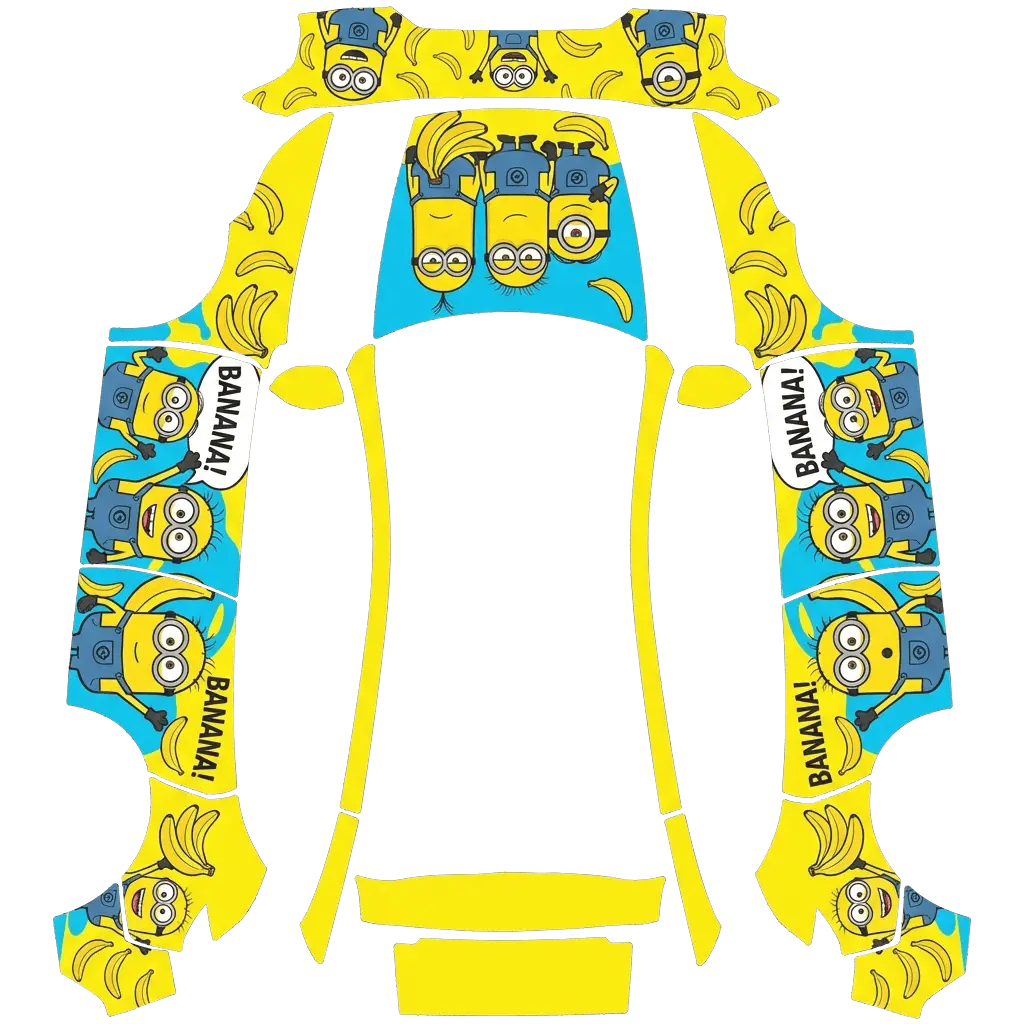 Minion Mayhem Tesla Model Y Juniper Premium wrap texture - 小黄人主题