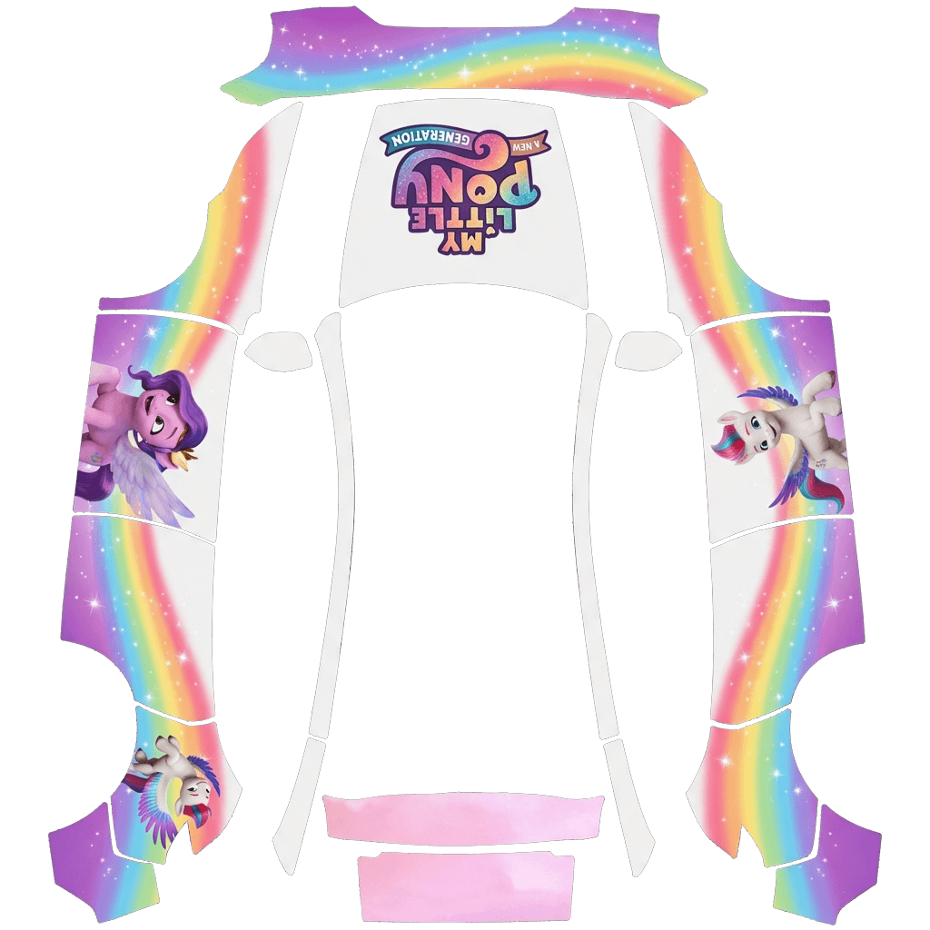 参考这张图，生成车贴 Tesla Model Y 焕新版 wrap texture - 参考这张图，生成车贴