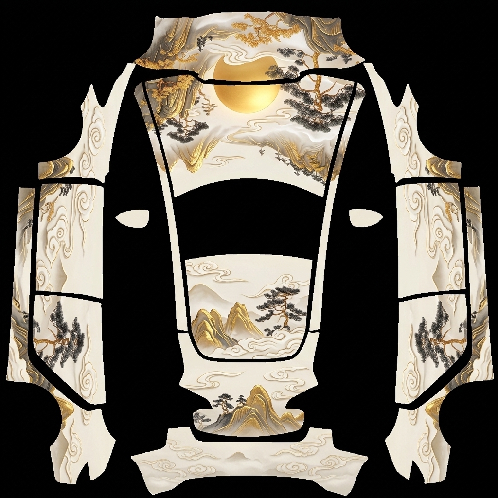 Model 3 潮酷定制 Tesla Model 3 wrap texture - use this picture and do livery
