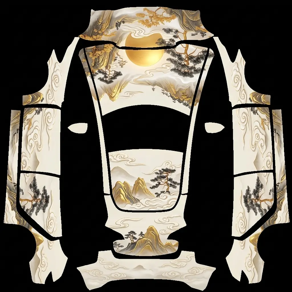 Model 3 潮酷定制 Tesla Model 3 wrap texture - use this picture and do livery