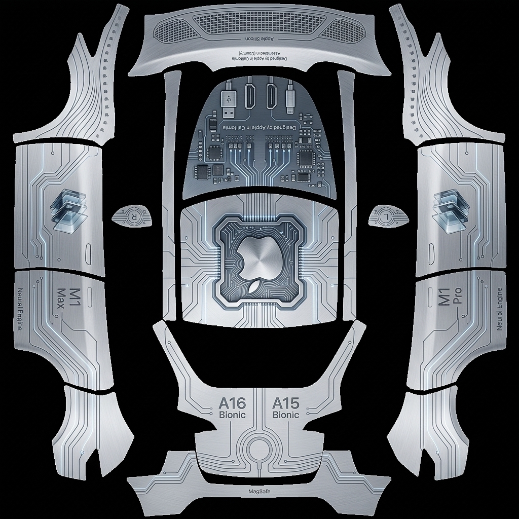 未来智核 Tesla Model Y wrap texture - 苹果公司产品的主题，风格科技