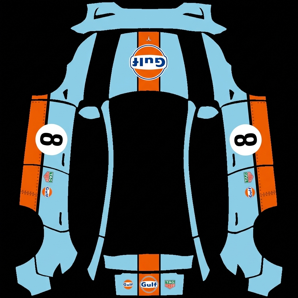 完全还原参考图的涂装 Tesla Model Y 焕新版 wrap texture - 完全还原参考图的涂装