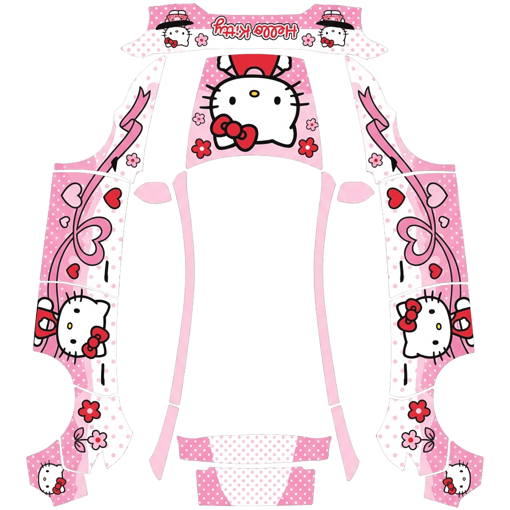 HelloKitty主题 Tesla Model Y 焕新版 wrap texture - HelloKitty主题