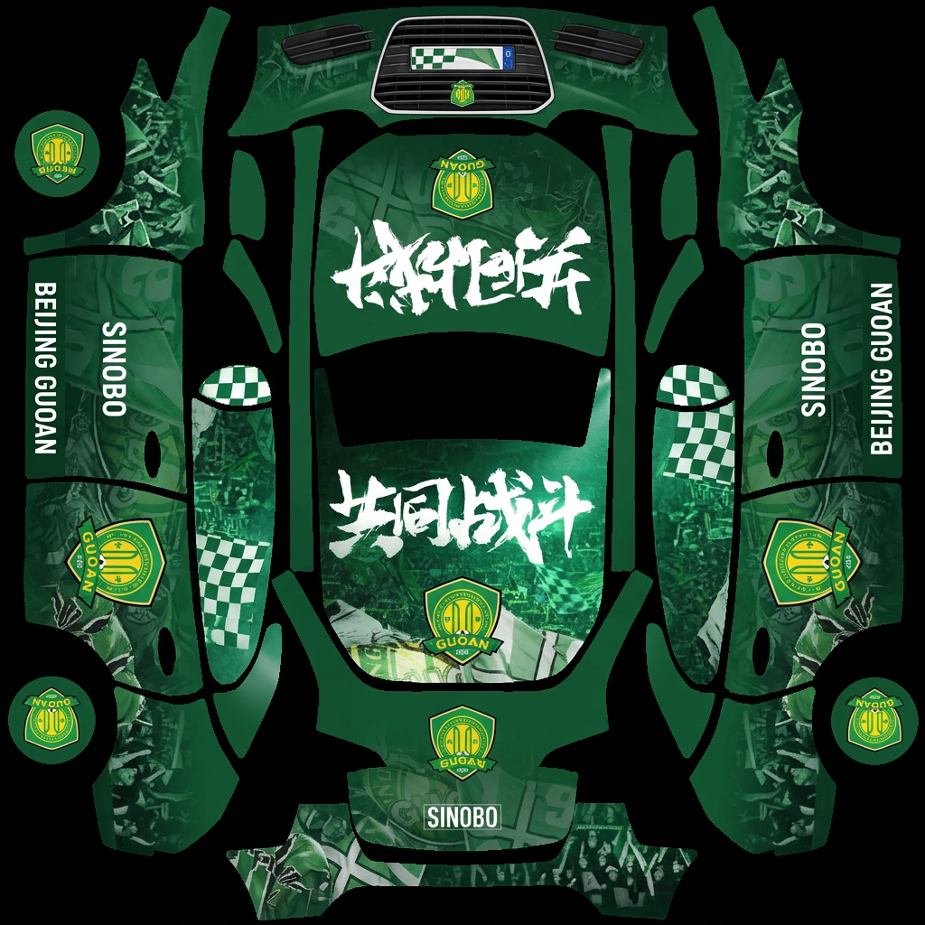 律动科技 Tesla Model Y wrap texture - 参考图的风格和元素