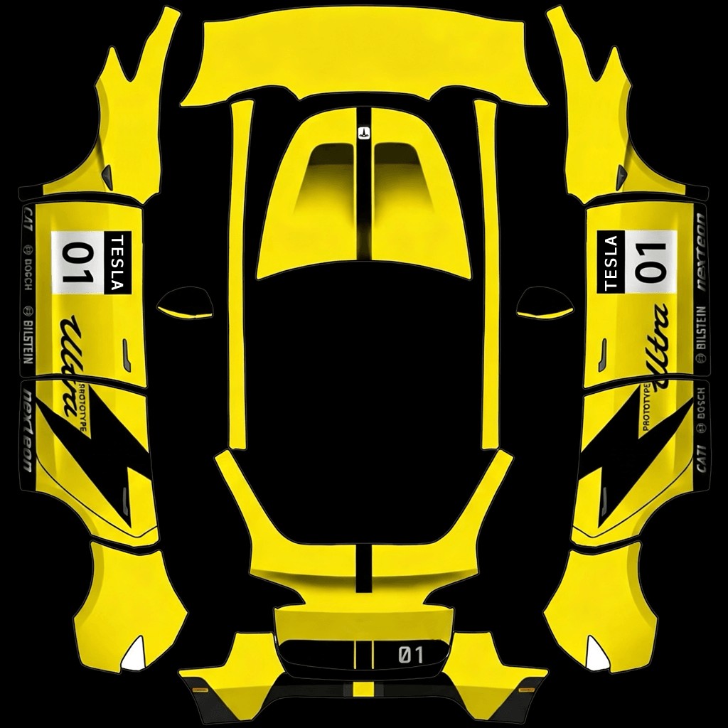 DIY Sticker Tesla Model Y wrap texture - DIY Sticker