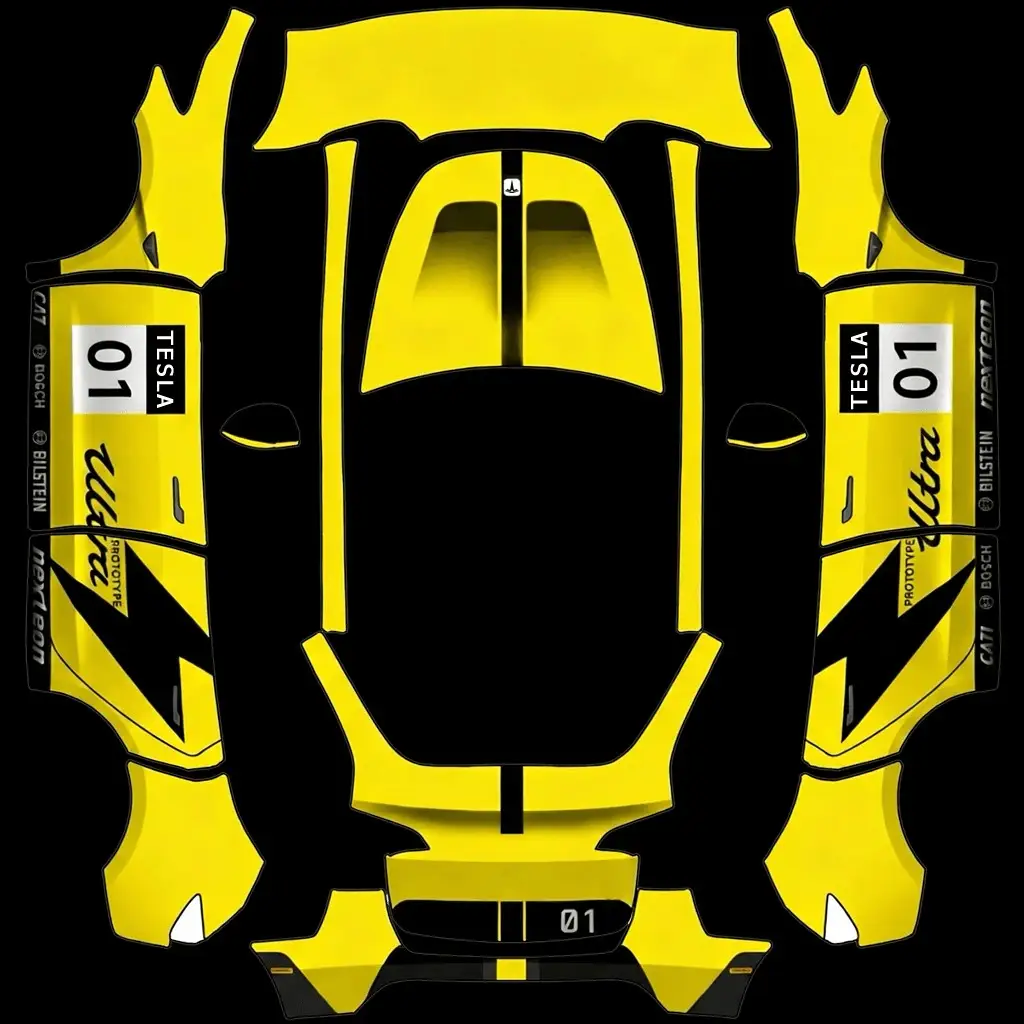 DIY Sticker Tesla Model Y wrap texture - DIY Sticker