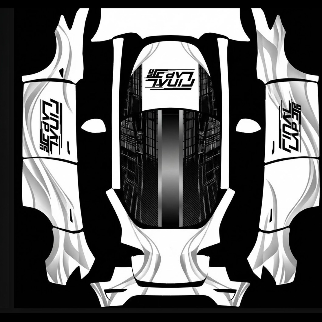 DIY Sticker Tesla Model Y L wrap texture - DIY Sticker