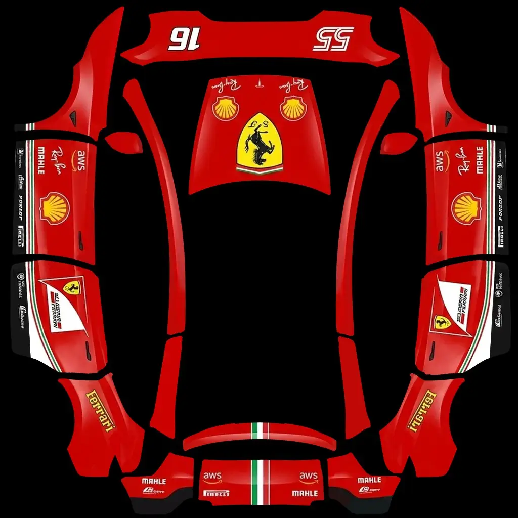 DIY Sticker Tesla Model Y L wrap texture - DIY Sticker