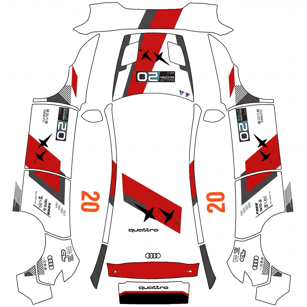 飞驰人生3 Tesla Model Y 焕新版 wrap texture - DIY Sticker