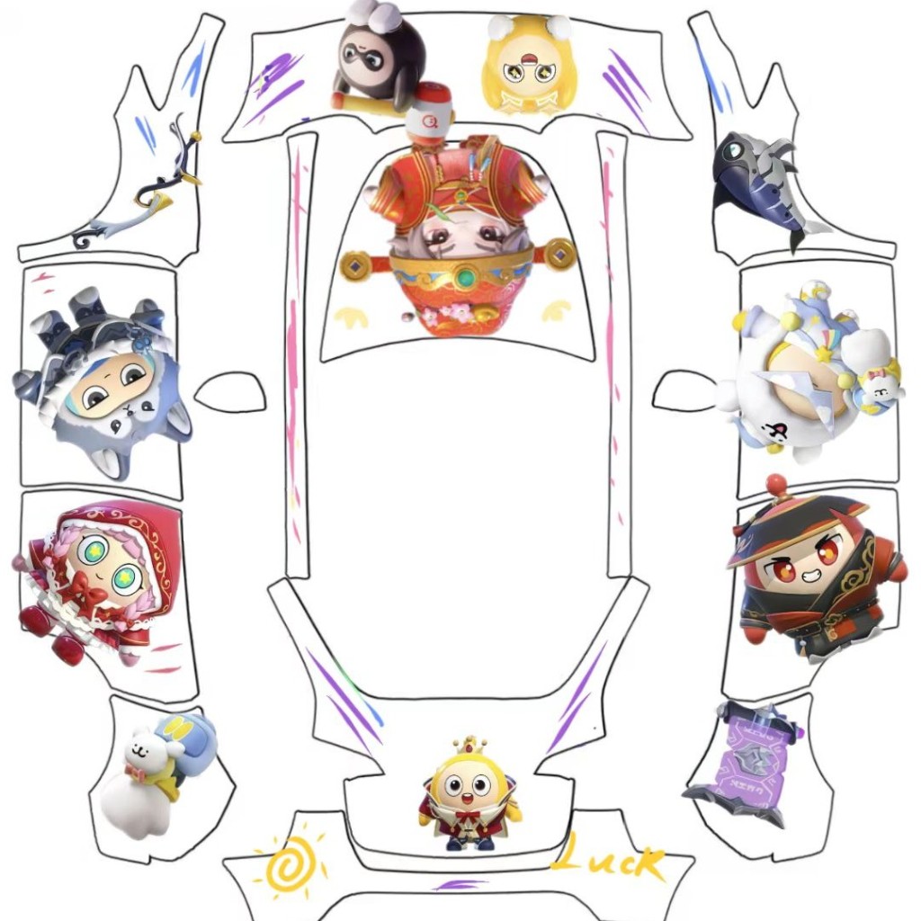 DIY Sticker Tesla Model Y wrap texture - DIY Sticker