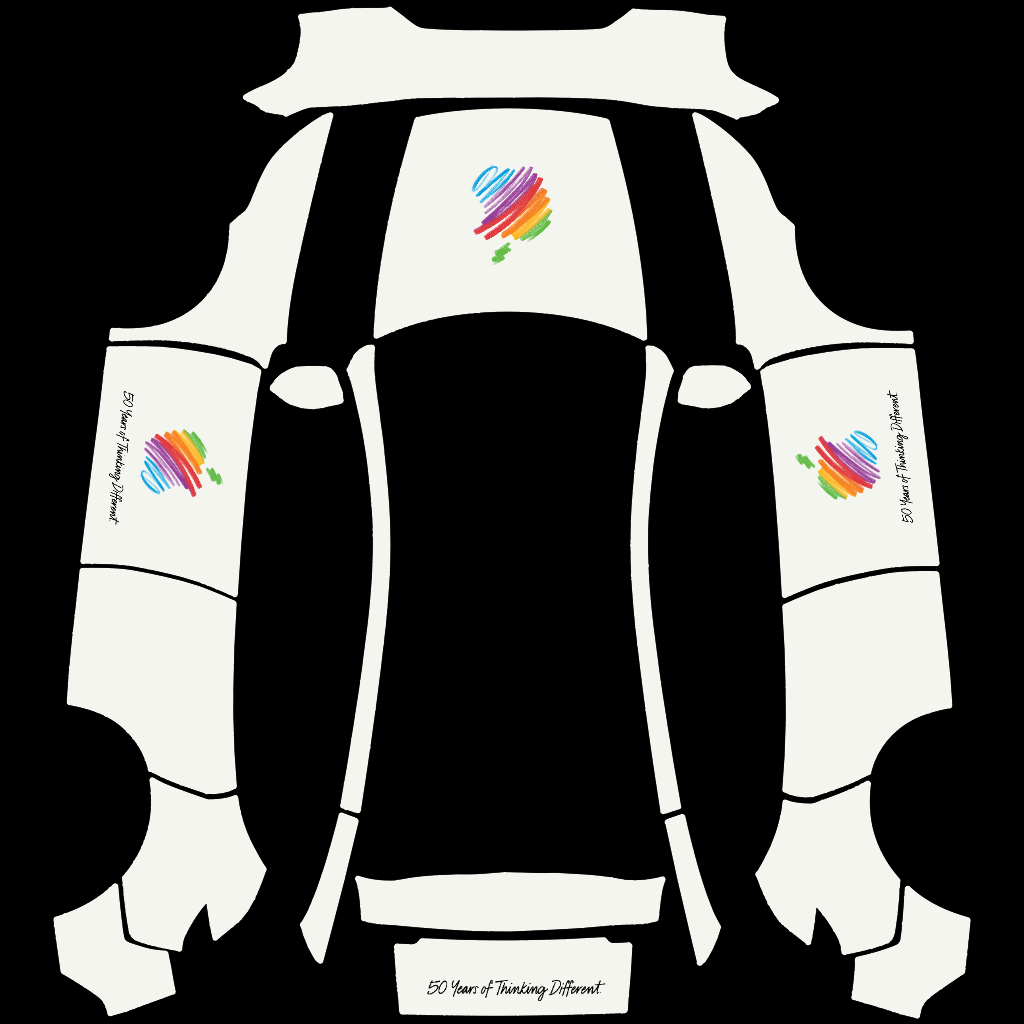 Apple 50 years Tesla Model Y 焕新版 wrap texture - DIY Sticker