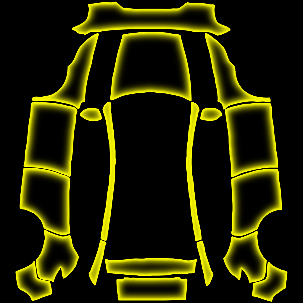 Tron Tesla Model Y 焕新版 wrap texture - DIY Sticker