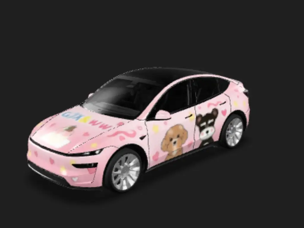 焕新Y韵 Tesla Model Y 焕新版 wrap - 以这张图片生成...