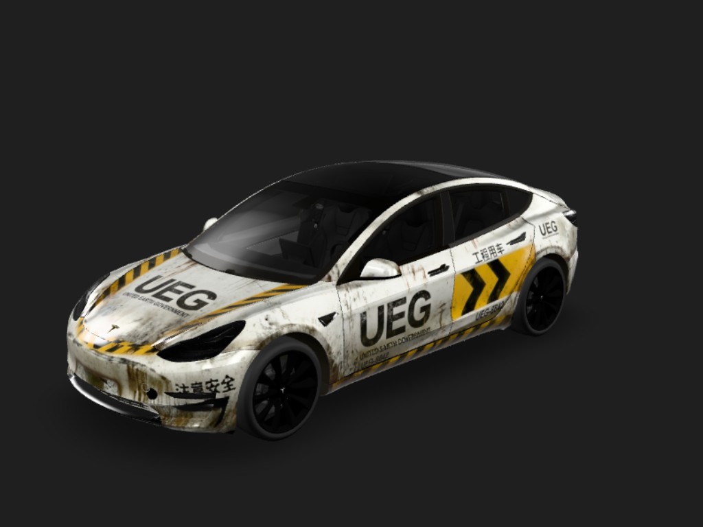 原本还原参考图的效果 Tesla Model 3 wrap - 原本还原参考图的效果...