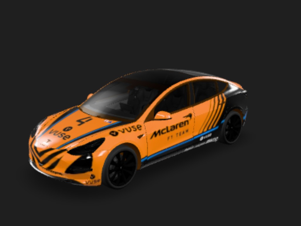 迈凯轮车队配色 Tesla Model 3 wrap - 迈凯轮车队配色...