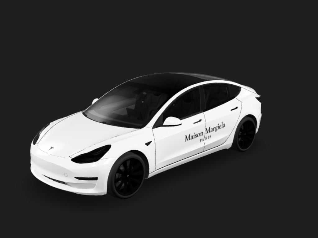 小米x马吉拉活动用车 Tesla Model 3 wrap - DIY Sticker...