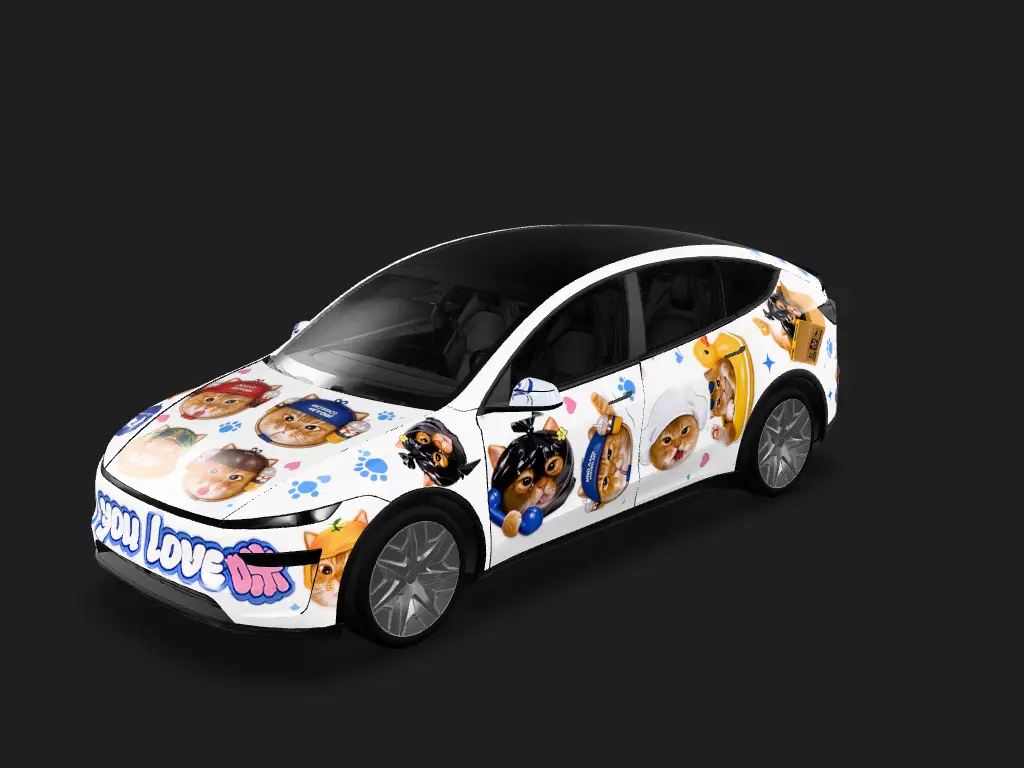 DIY Sticker Tesla Model Y L wrap - DIY Sticker...