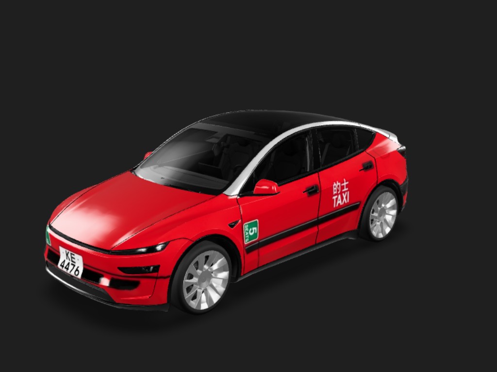 港风的士 Y Tesla Model Y 焕新版 wrap - 香港的士 车身涂装...