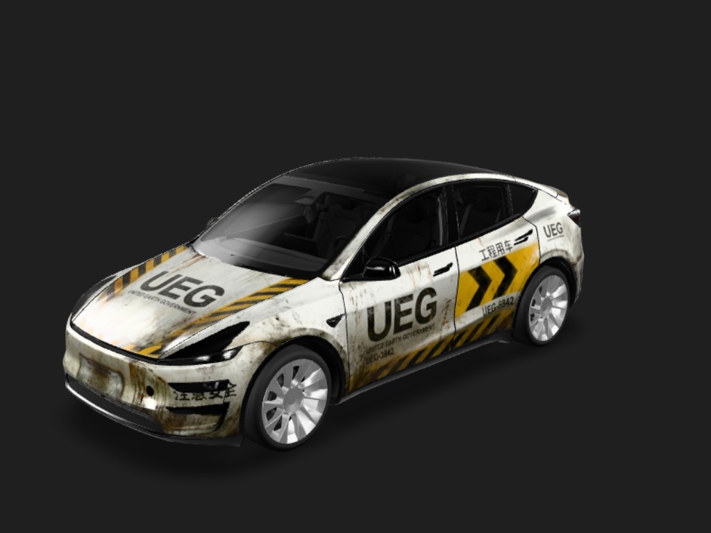 原本还原参考图的效果 Tesla Model Y 焕新版 wrap - 原本还原参考图的效果...