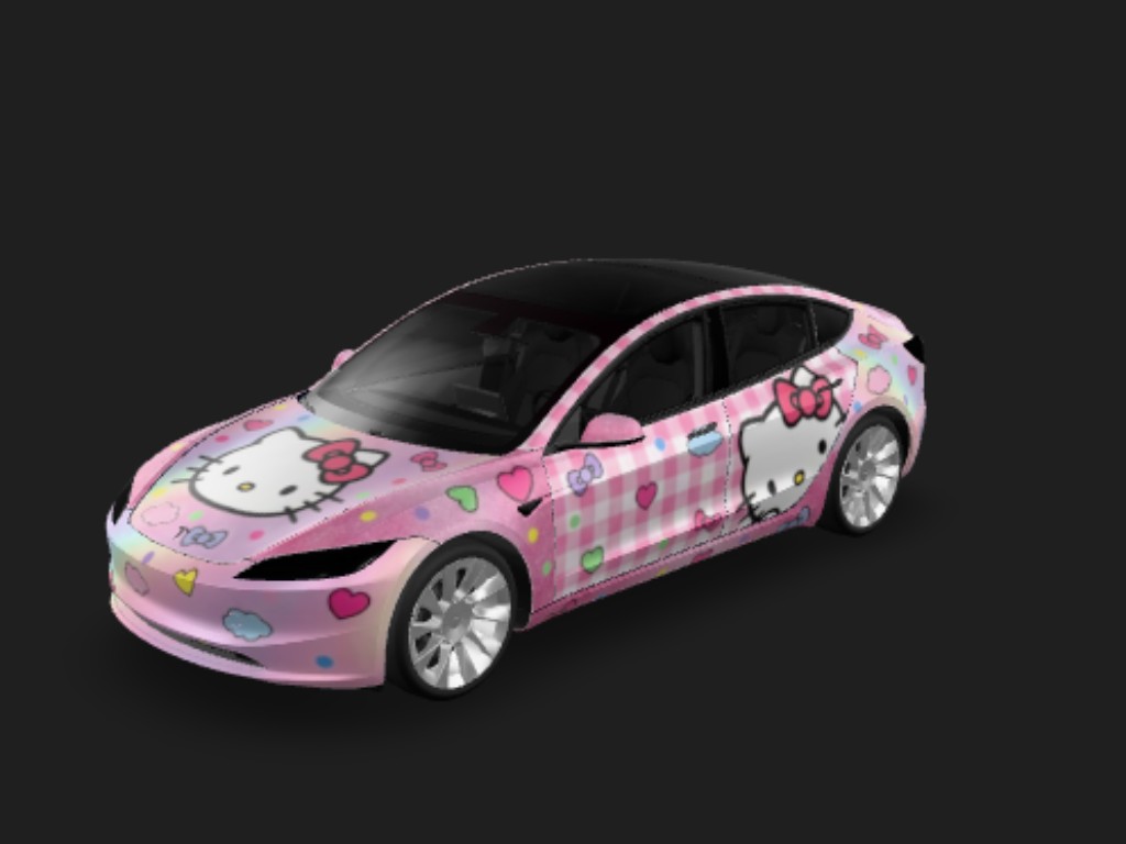 DIY Sticker Tesla Model 3 焕新版 wrap - DIY Sticker...