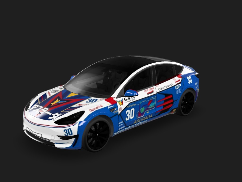 雷神 Tesla Model 3 wrap - 生成這幅圖...