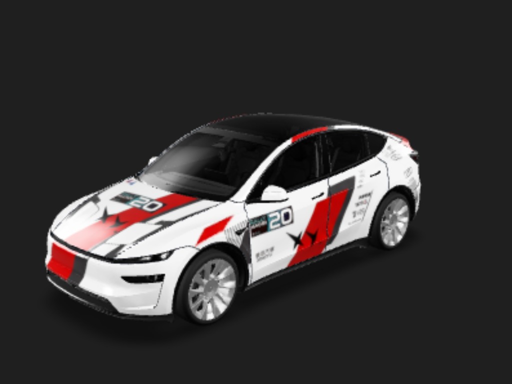 飞驰人生3 Tesla Model Y 焕新版 wrap - DIY Sticker...