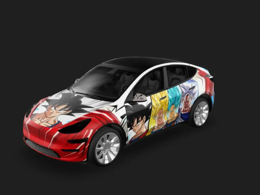 龙珠 Tesla Model Y wrap - 参考图片生成...