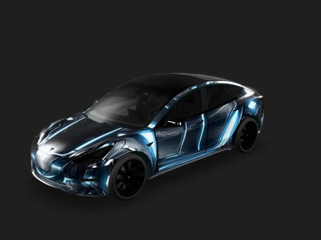 DIY Sticker Tesla Model 3 wrap - DIY Sticker...