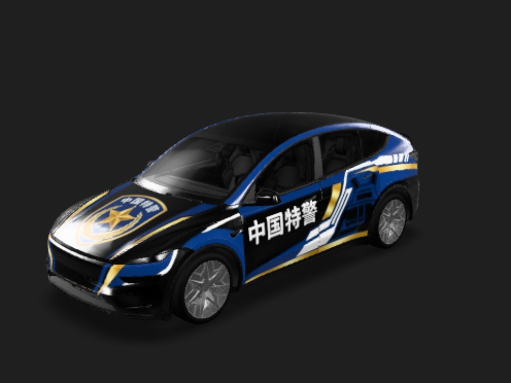 特警战甲 Tesla Model Y L wrap - 中国特警...