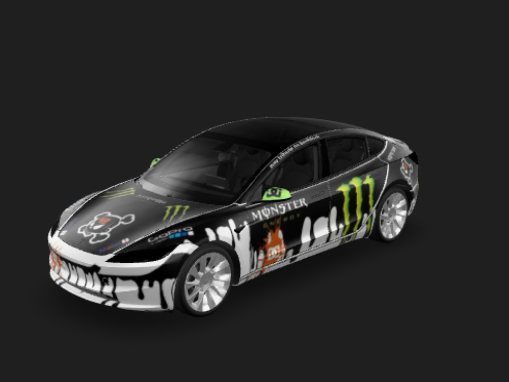 DIY Sticker Tesla Model 3 焕新版 wrap - DIY Sticker...