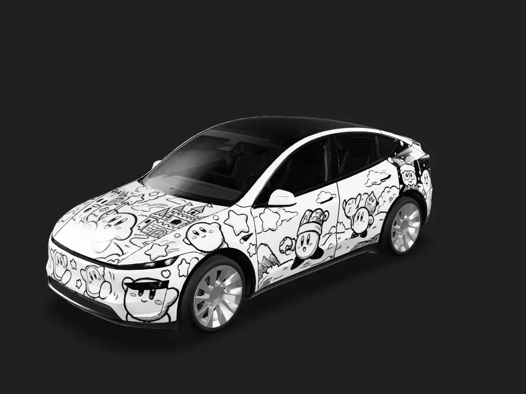 卡比Y乐园 Tesla Model Y 焕新版 wrap - 星之卡比...