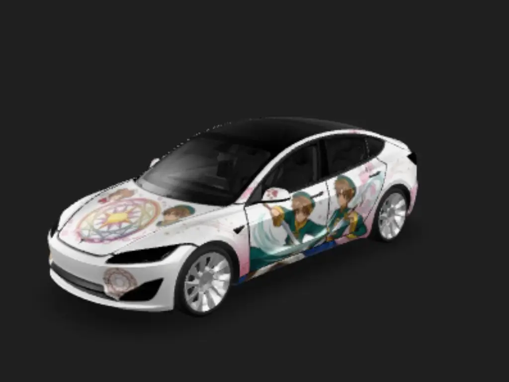 魔法樱之旅 Tesla Model 3 焕新版 wrap - 百变小樱小狼小可...