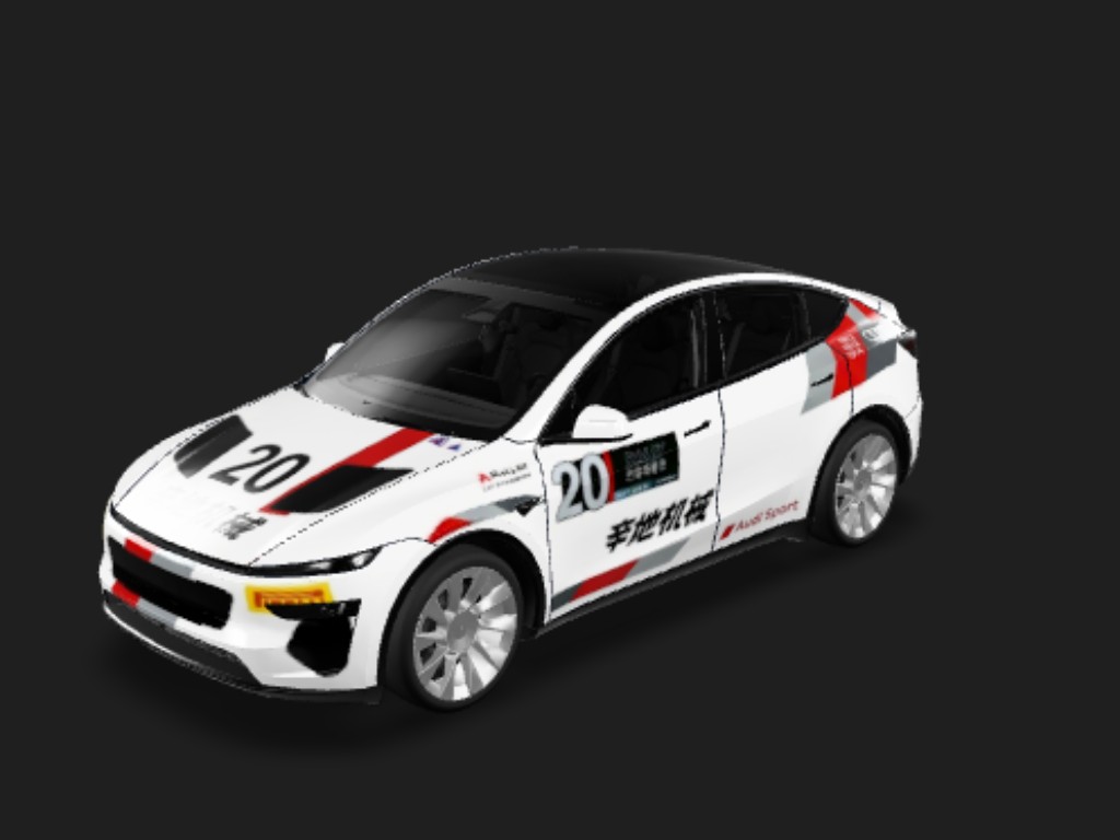 飞驰人生3中主角驾驶的奥迪A3赛车 Tesla Model Y 焕新版 wrap - 飞驰人生3中主角驾驶的奥迪A3赛车...