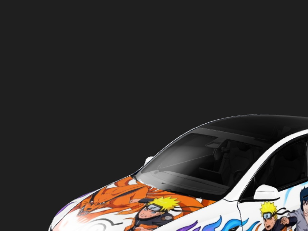 Naruto Armor Tesla Model Y Juniper Premium wrap - 生成火影主题...