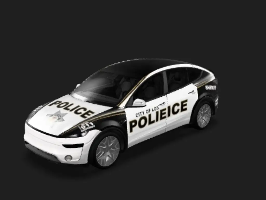 警车Model Y Tesla Model Y L wrap - 美国警车...