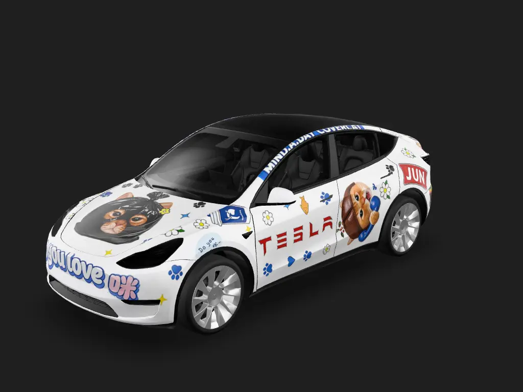 DIY Sticker Tesla Model Y wrap - DIY Sticker...