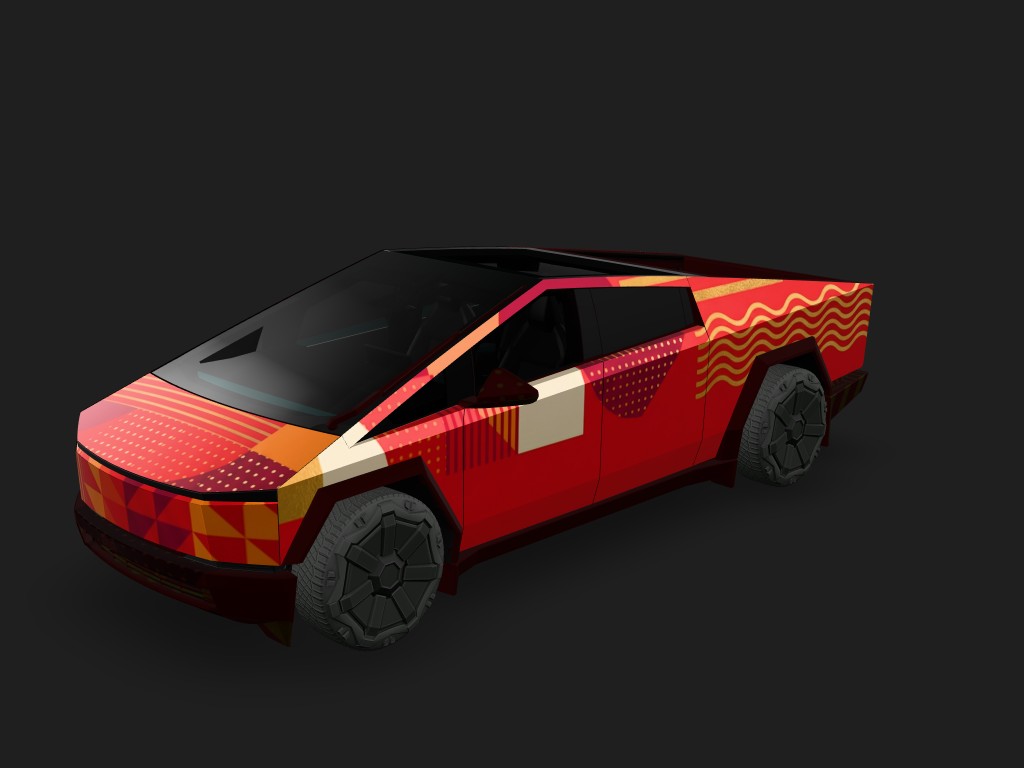 DIY Sticker Tesla Cybertruck wrap - DIY Sticker...