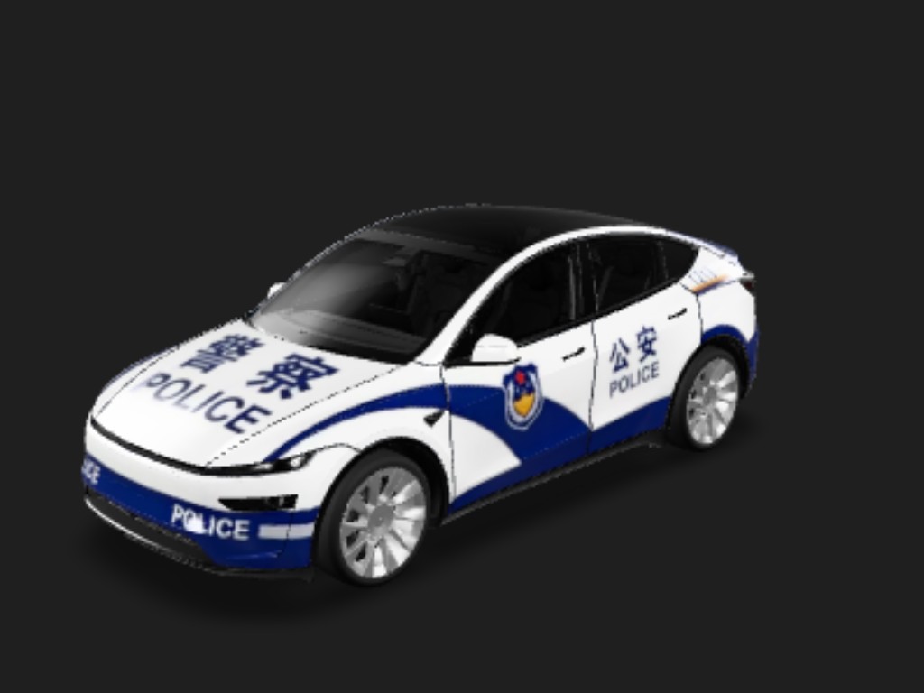 公安1号 Tesla Model Y 焕新版 wrap - DIY Sticker...