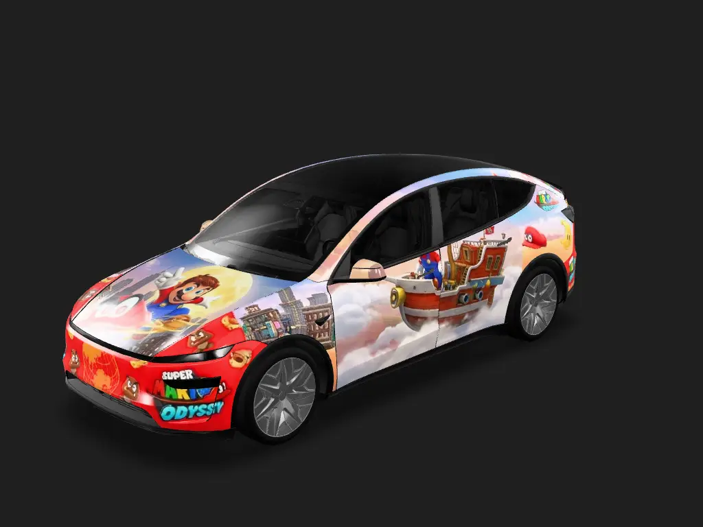 奥德赛Y Tesla Model Y L wrap - Super Mario Odyssey...