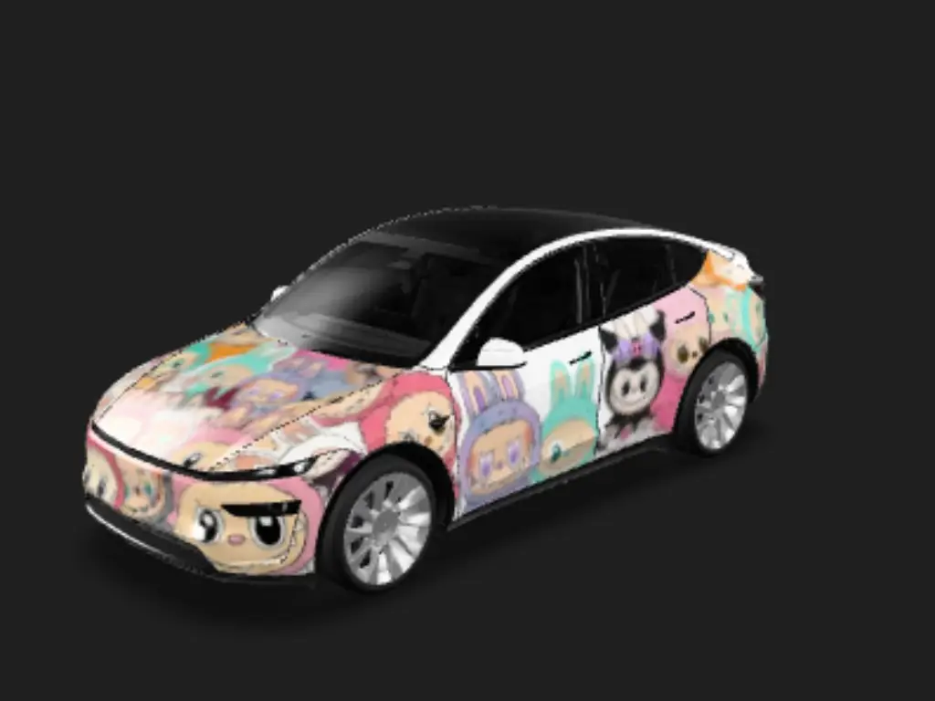 LABUBU光环Y Tesla Model Y 焕新版 wrap - LABUBU...