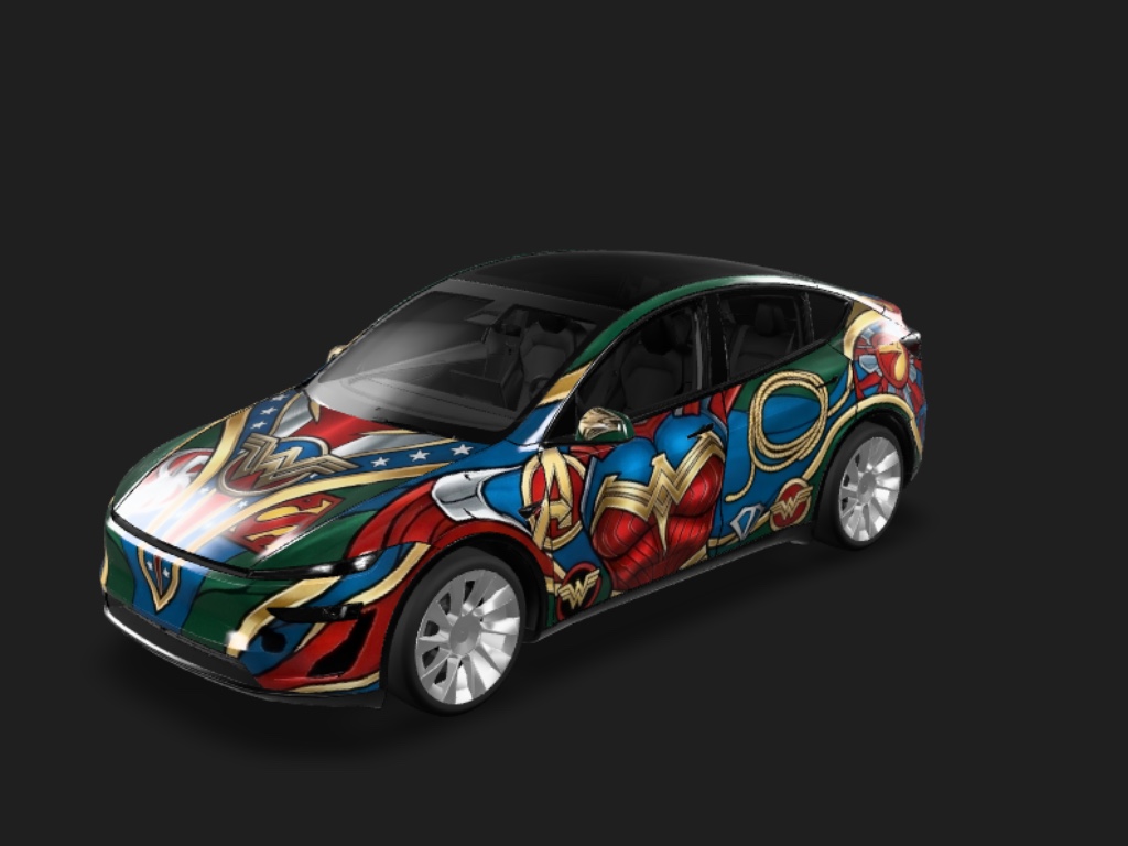 Y集结! Tesla Model Y 焕新版 (Performance) wrap - 复仇者联盟主题...