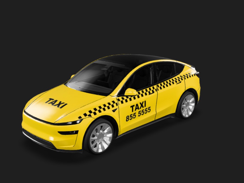出租车风 Tesla Model Y 焕新版 wrap - 出租车...