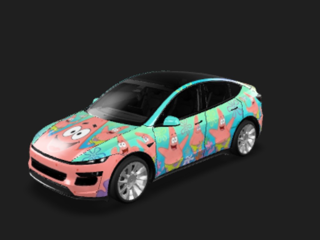 派大星萌Y Tesla Model Y 焕新版 wrap - 要派大星的...